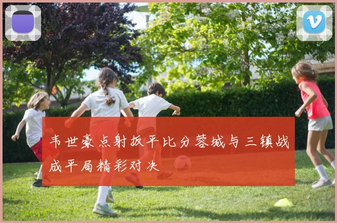 韦世豪点射扳平比分蓉城与三镇战成平局精彩对决